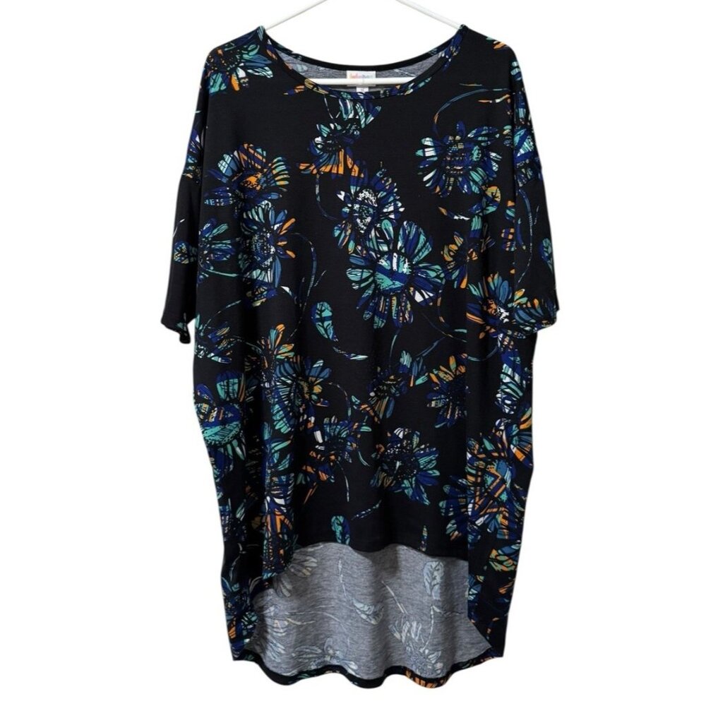 Lularoe Women Hi Lo T Shirt‎ Size Medium Floral Loungewear Chic Stretch Comfort